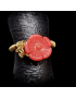 Bague Corail Fleur Laiton Taille 48