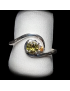 Bague Tourmaline verte Argent 925 Taille 60