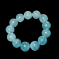 Bracelet Agate bleue Pierres rondes 15mm