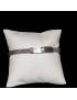 Bracelet Argent fermeture bouton poussoir