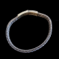 Bracelet Argent fermeture bouton poussoir