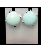 Boucles Amazonite Argent 925