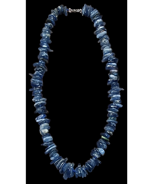 Collier Cyanite bleue Baroque
