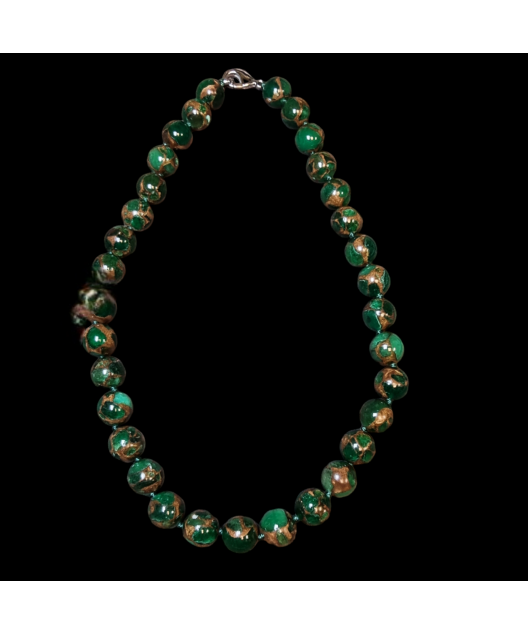 Collier Jaspe impérial Pierres rondes de 12mm