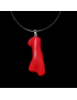 Pendentif Corail rouge "Gorgone" sur cordon