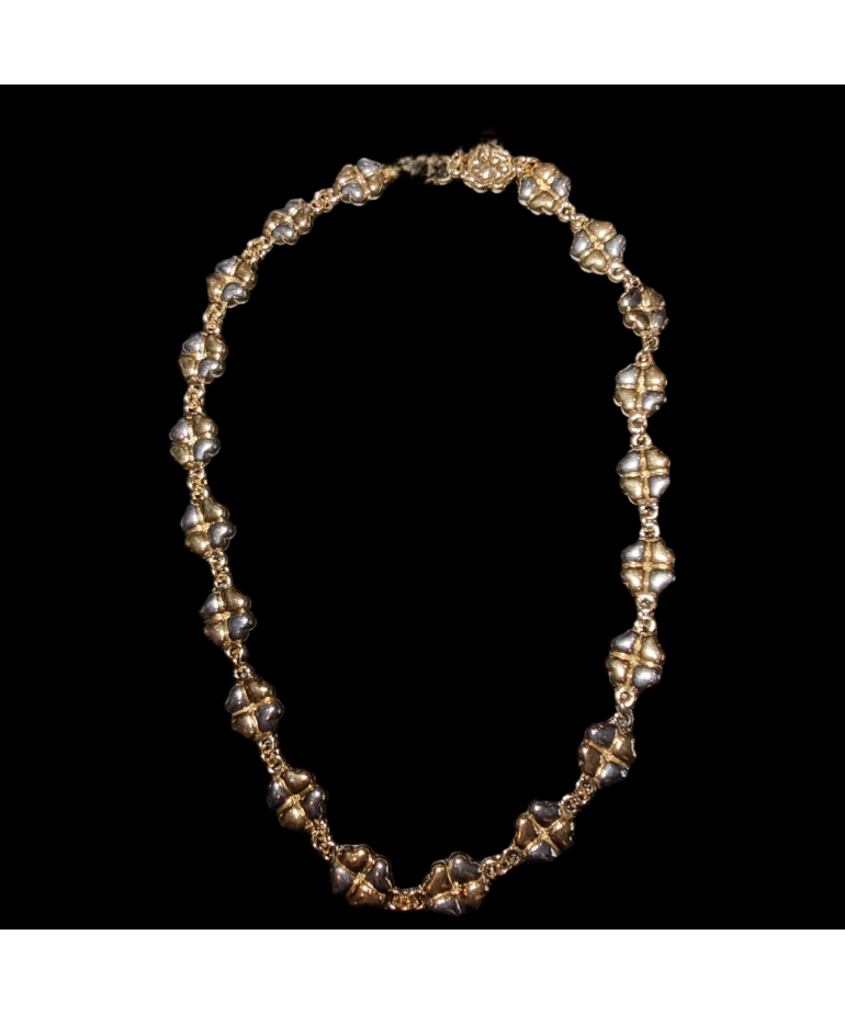 Collier Plaqué or Trèfles