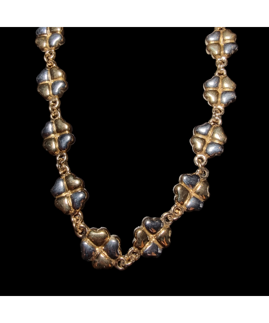 Collier Plaqué or Trèfles