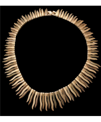 Collier Plaqué or lamelles