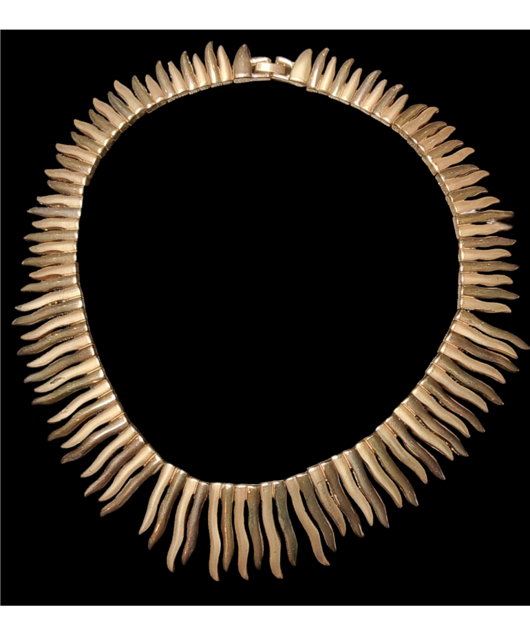 Collier Plaqué or lamelles