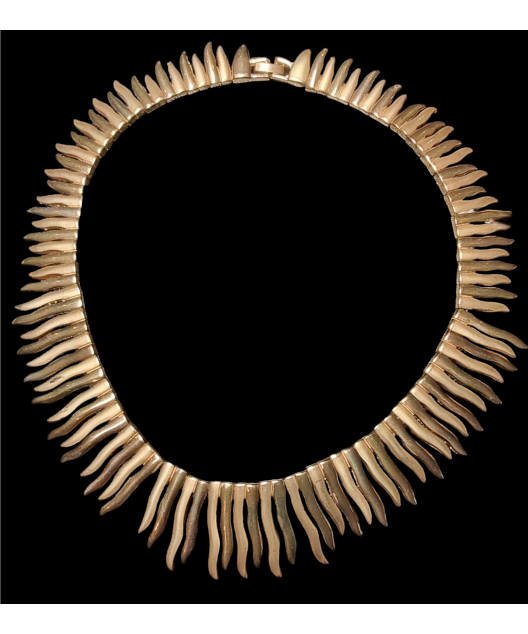Collier Plaqué or lamelles