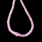 Collier Rubis rose facetté Argent 925