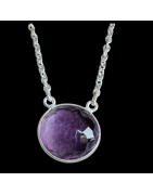 Pendentif Améthyste avec chaîne Argent 925
