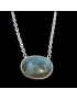 Pendentif Labradorite avec chaîne Argent 925