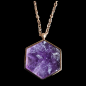 Pendentif Améthyste Plaqué or