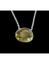 Pendentif Citrine citron avec chaîne Argent 925