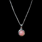 Pendentif Rhodochrosite avec chaîne Argent 925