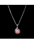 Pendentif Rhodochrosite avec chaîne Argent 925