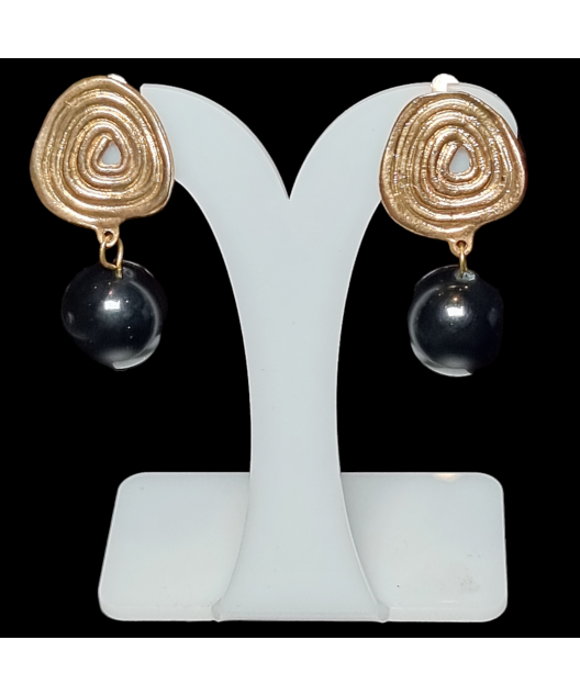 Boucles Bakélite Boules Clips