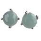 Boucles Amazonite griffée argent 925