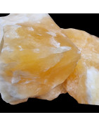 Pierre brute Calcite jaune ou miel (s)