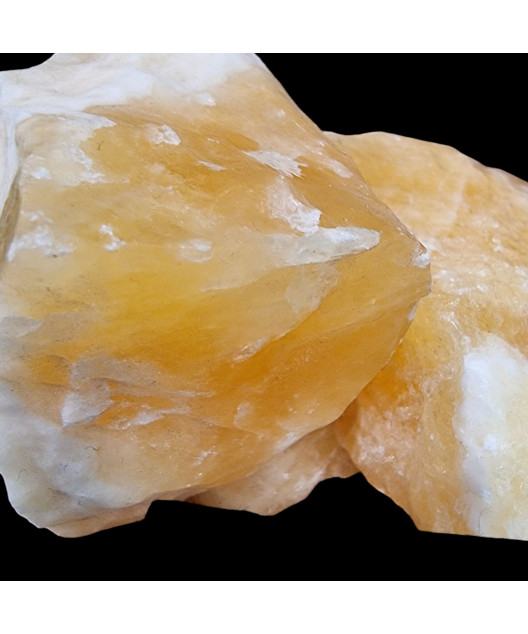 Pierre brute Calcite jaune ou miel (s)