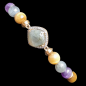 Bracelet Labradorite & Quartz fumé Cristal de roche Améthyste