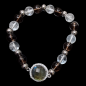 Bracelet Labradorite & Quartz fumé Cristal de roche