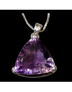 Pendentif Améthyste avec chaîne Argent 925