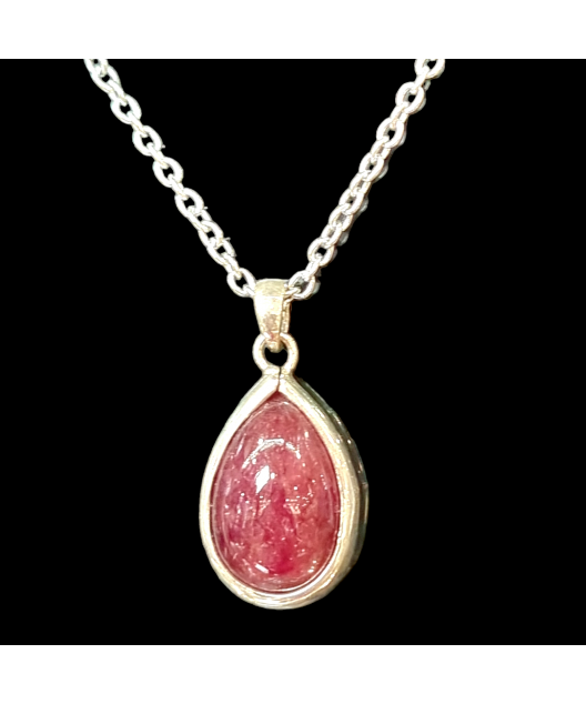 Pendentif Rhodonite Argent 925