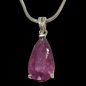 Pendentif Rubellite avec chaîne Argent 925
