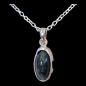 Pendentif Tourmaline Œil de chat Argent 925