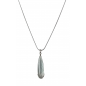 Pendentif Aigue marine & chaîne Argent 925