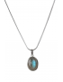 Pendentif Labradorite et chaîne argent 925