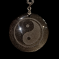 Pendentif Obsidienne argentée Yin & Yang avec chaîne
