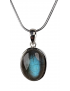 Pendentif Labradorite et chaîne argent 925