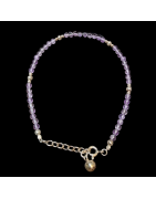 Bracelet Améthyste facettée Argent 925
