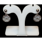 Boucles Nacre Fleur de vie Acier inox