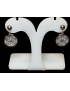 Boucles Nacre Fleur de vie Acier inox