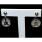 Boucles Nacre Bouddha Acier inox