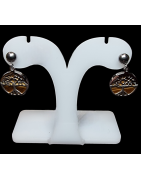 Boucles Œil de tigre Arbre de vie Acier inox