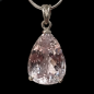 Pendentif Kunzite et chaîne argent 925