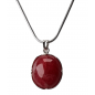 Pendentif Rhodochrosite et chaîne argent 925