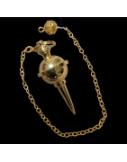 Pendule Acier doré