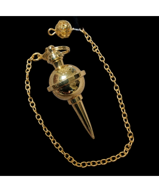 Pendule Acier doré