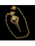 Pendule Acier doré