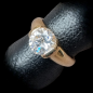 Bague Zirconium Bronze plaqué or Taille 52