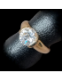 Bague Zirconium Bronze plaqué or Taille 52