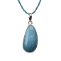 Pendentif Aigue marine sur chaîne Argent 925