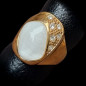 Bague Zirconium Bronze plaqué or Taille 59