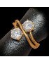 Bague Zirconium Bronze plaqué or Taille 52